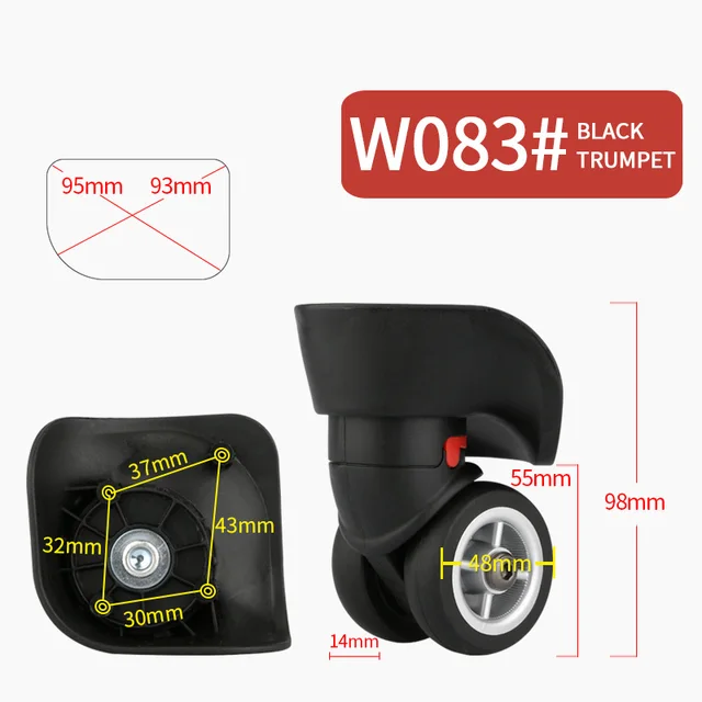 rolling luggage replacement wheels