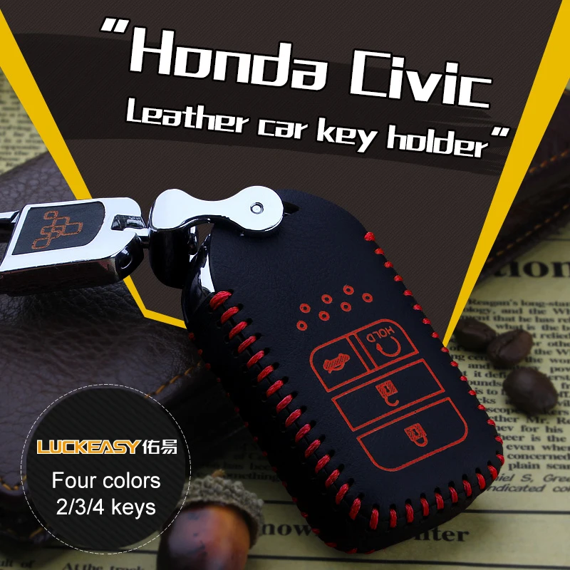 Luckeasy ключница для honda odyssey elysion Натуральная кожа кошелек чехол для дистанционного ключа от машины крышка key2s