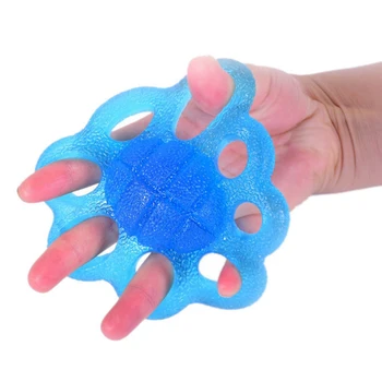 

Finger Trainer 8 Holes Reduce Wrist Pain Pull Rehabilitation Grip Strength Ball Stretcher Carpal Fitness Hand Exerciser Portable