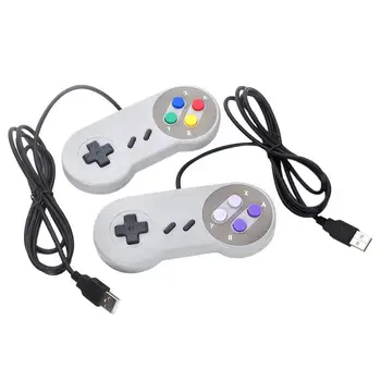

4 Buttons Super Nintendo SNES USB Game Controller for PC/MAC Controllers Compatible with Win98/ME/2000/2003/XP/Vista/7/8