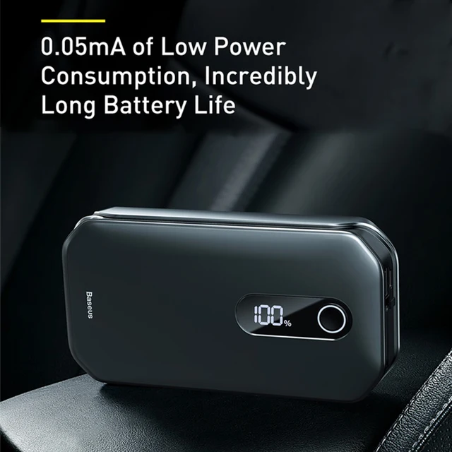 Baseus 1000A Car Jump Starter Power Bank 12000mAh Portable Battery Station For 3.5L/6L Car Emergency Booster Starting Device 4