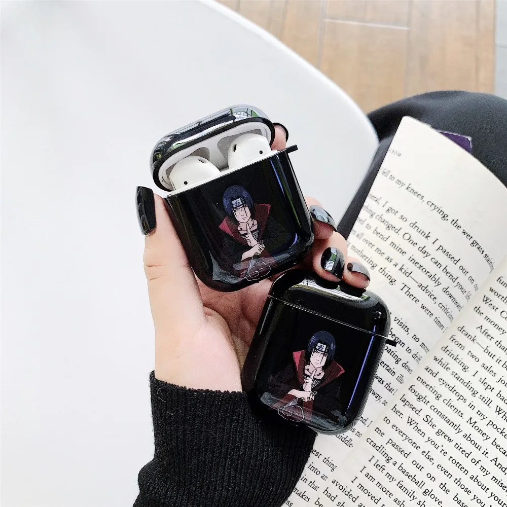 Япония Аниме Наруто беспроводной Bluetooth наушники чехол для Apple Airpods1 2 Забавный милый мультфильм Силиконовые IMD наушники крышка коробка