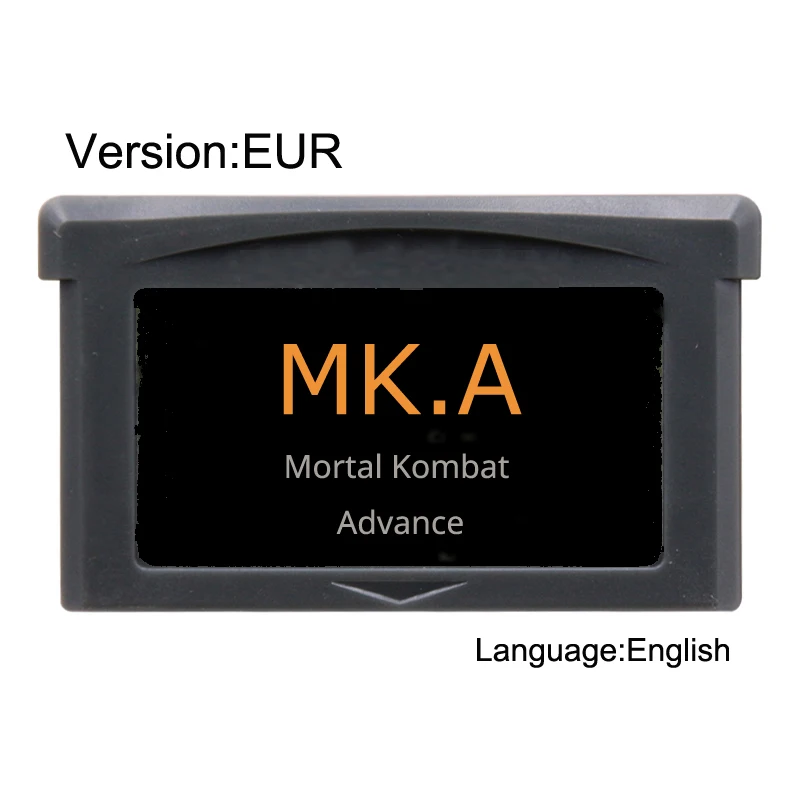 MKAA MORRTAL-KOMBAT ADVANCE 32 бит видеоигры картридж Консоли Карты EUR версия на английском языке