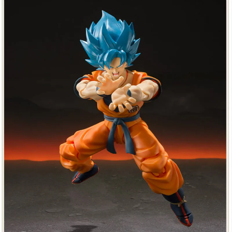 Compre SHF Dragon Ball Z Super Saiyan Goku Figure Blue Hair PVC Toys 15cm  barato — frete grátis, avaliações reais com fotos — Joom