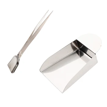 

2x Scoop Shovel Tweezer Set Pick Up Tools Beading Gem Bead Diamond Gemstone
