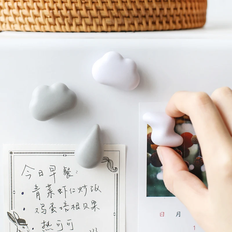 6 шт. милый облако капля магнит на холодильник сувенир DIY холодильники заметки доска письма пол Валентина стикер сообщений