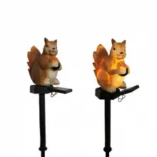 Наружная лампа в виде белки, модель, Солнечный СВЕТОДИОДНЫЙ светильник для газона, садовая дорожка, ландшафтный декоративный светильник, дворы, проходы, садовые лужайки