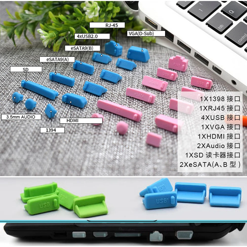 13 / Ǹ Anti-Dust ÷   Ʈ PC  Ŀ USB/HDMI/VGA/RJ45 Ʈ Ǹ  ÷