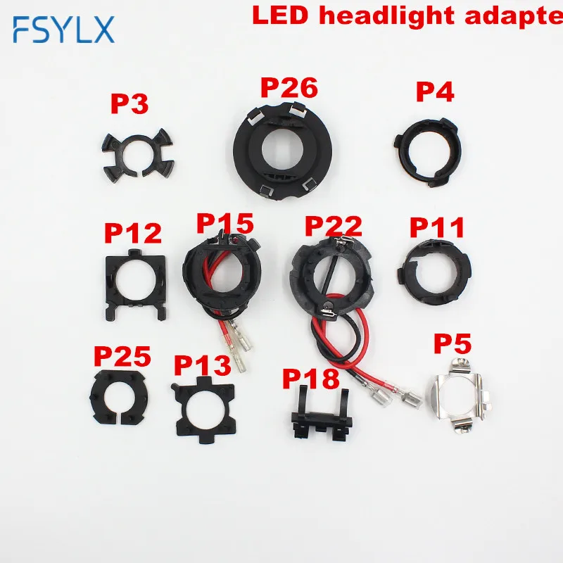 Светодиодный головной светильник FSYLX H7 адаптер для hyundai/mazda/vw/Land Rover/Benz/ford H1