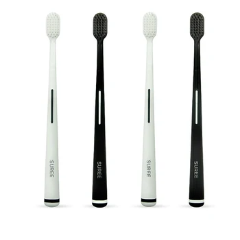 

Bamboo Charcoal Toothbrush Eco-friendly Toothbrush Ultra-Soft Couple Tooth Brush Day Night Deep Cleaning For Adults Oral Care