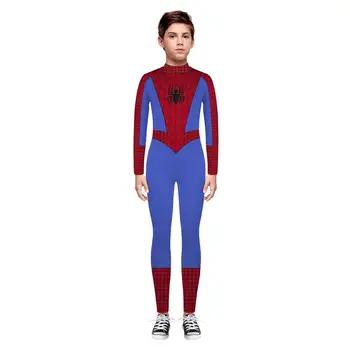 

Purim Carnival Spiderman Cosplay Costumes For Kid Party Clothes Child Costume Catsuit Boy Bodysuit