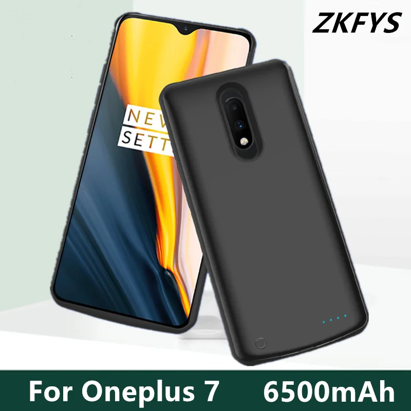 Чехол s power для Oneplus 7, чехол для внешнего зарядного устройства, 6500 мА/ч, портативная силиконовая рамка, внешний аккумулятор, чехол для зарядки аккумулятора