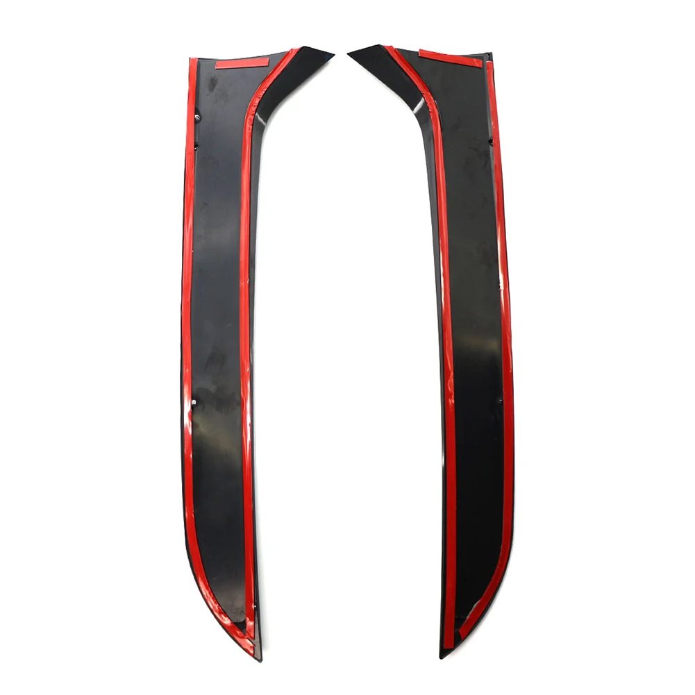 2pcs Car Rear Window Side Spoiler Canard Splitter Trim Decor For VW Tiguan MK1 2007 2008 2009 2010 2011 2012 2013 2014 2015
