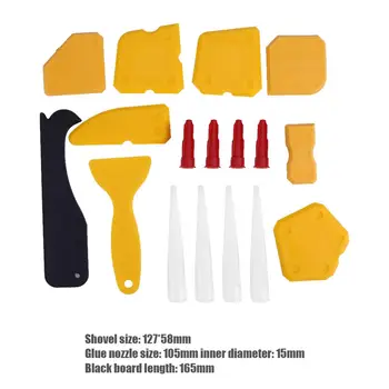 

17pcs Silicone Home Remover Caulk Finisher multi-angle use Sealant Smooth Scraper Grout Kit Tools