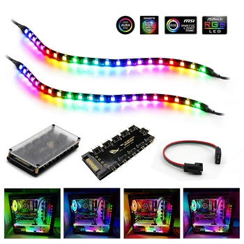 

DC5V Motherboard Full color RGB LED Strip PC Case ASUS RGB Fusion 2.0 3Pin Header +Adapter IP30/IP65 Conversion line