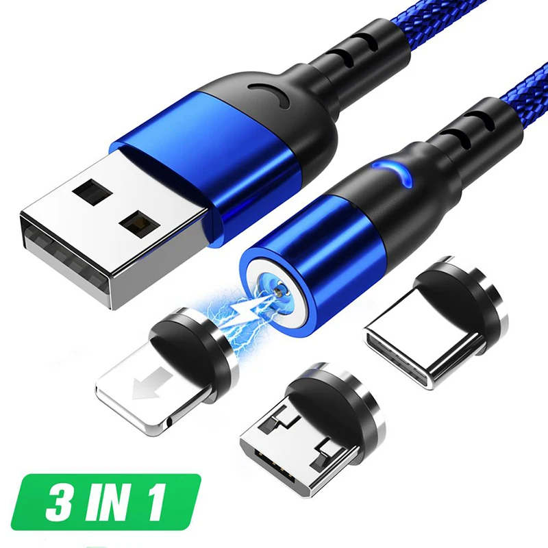 Тип C USB Магнитный кабель Micro зарядный для iPhone Samsung Huawei Xiaomi мобильного телефона