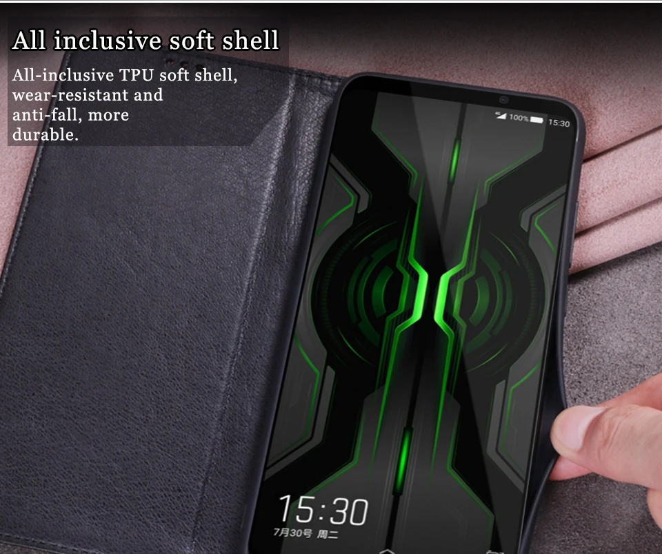Чехол для Xiaomi mi Black Shark 2 Pro, мягкий силиконовый чехол-книжка, кожаный чехол, чехол для mi Shark 2, Жесткий Чехол для Fundas, сумка Capas