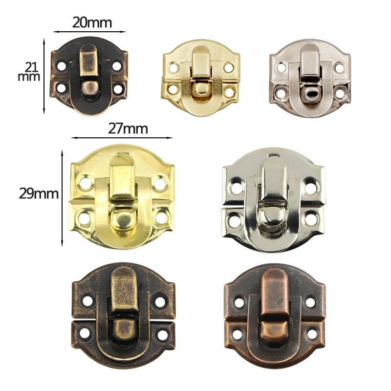 50pcs Antique Jewelry Chest Box Hasps Lock Catch Latches Jewelry