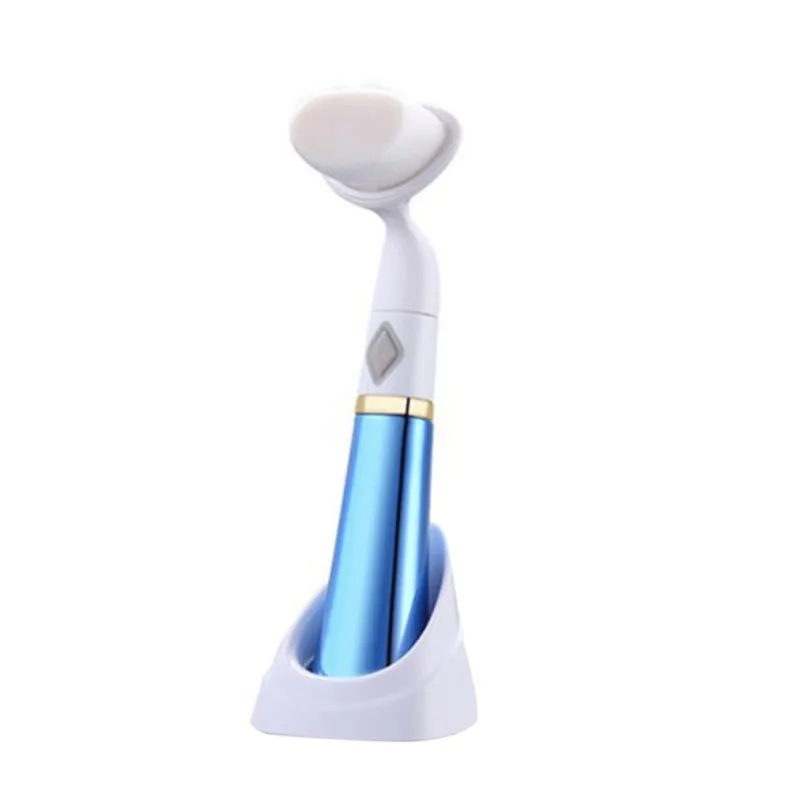 QX0983L-Blue Электрическая Очищающая щетка для лица Водонепроницаемая глубокая для очистки пор удаление черных точек средство для очистки лица от морщин - Цвет: QX0983L-Blue