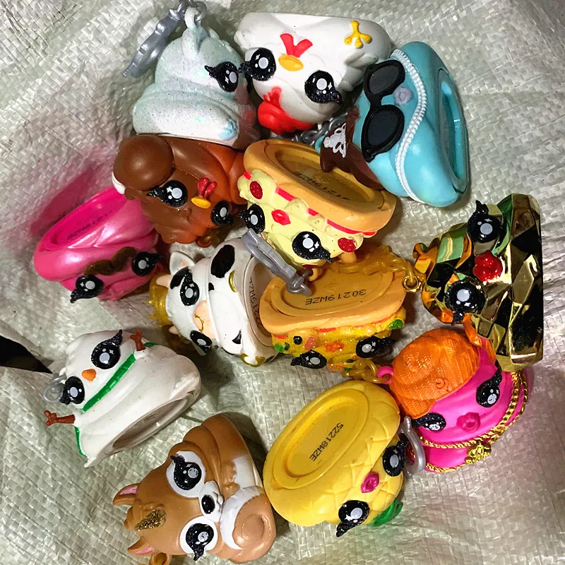 Оригинальный кулон какашка для слайма случайный 1 шт. ключа сумки контейнер