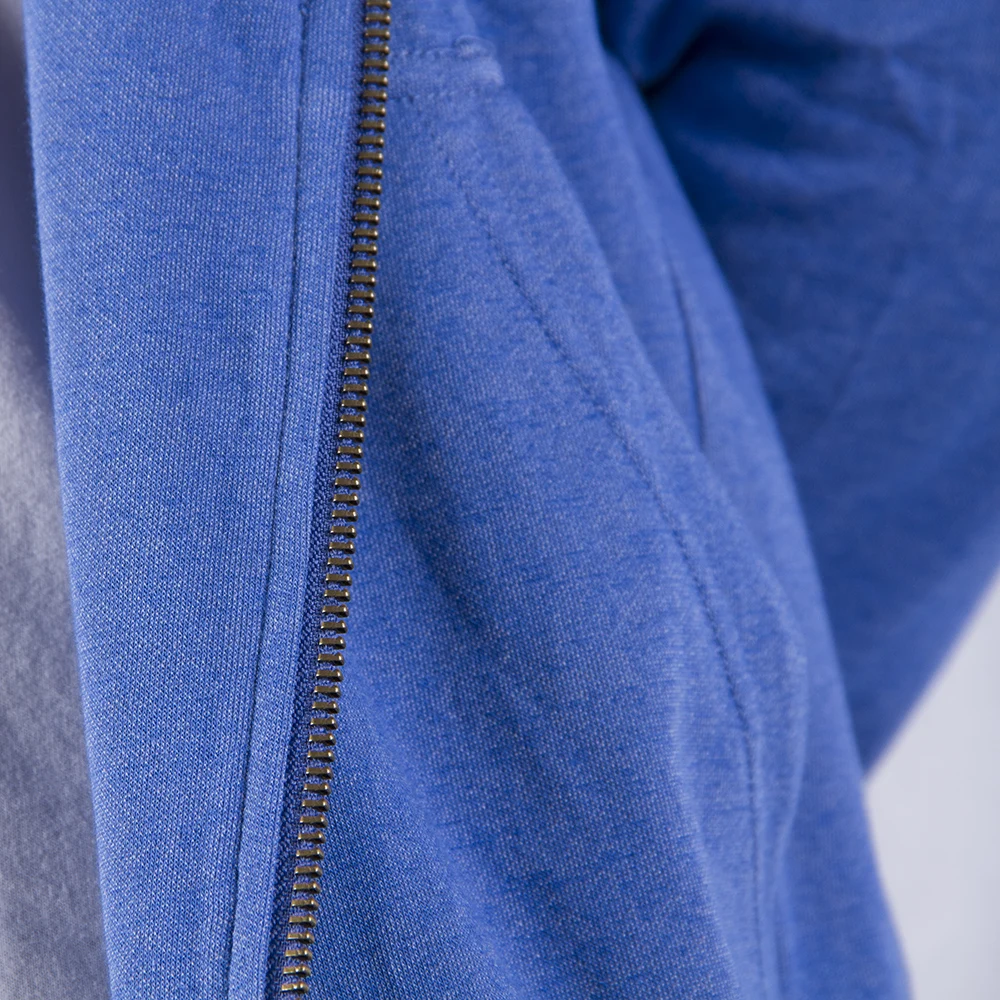 UrGarding EMF shielding double layers zipper-up hoodie with U-SILVER radiation-shielding fabric