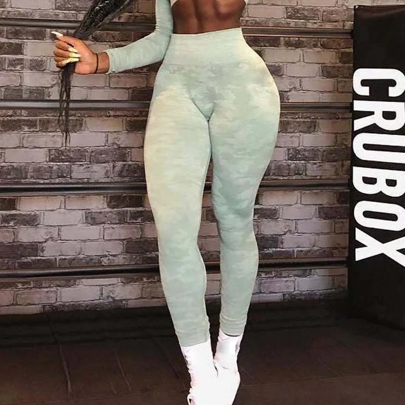 camouflage sports leggings