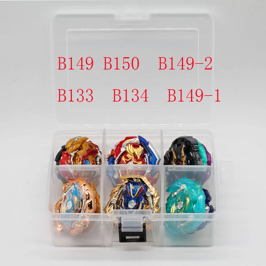 Набор топов пусковых устройств Beyblade Toupie Metal God Burst spinning top Bey Blade Blades Toy bay blade bables - Цвет: Цвет: желтый