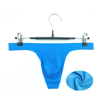 Men's Thongs G Strings Sexy Men Seamless Underwear Ultra-thin Ice Silk Panties Underpants Man Bikini Briefs Jockstrap Cueca 1