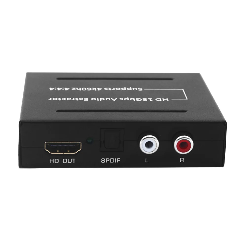HD 2,0 18 Гбит/с аудио(SPDIF+ R/L) экстрактор HDMI ARC Функция HDMI в HDMI с SPDIF Оптический RCA 2.0CH 5.1CH аудио выход