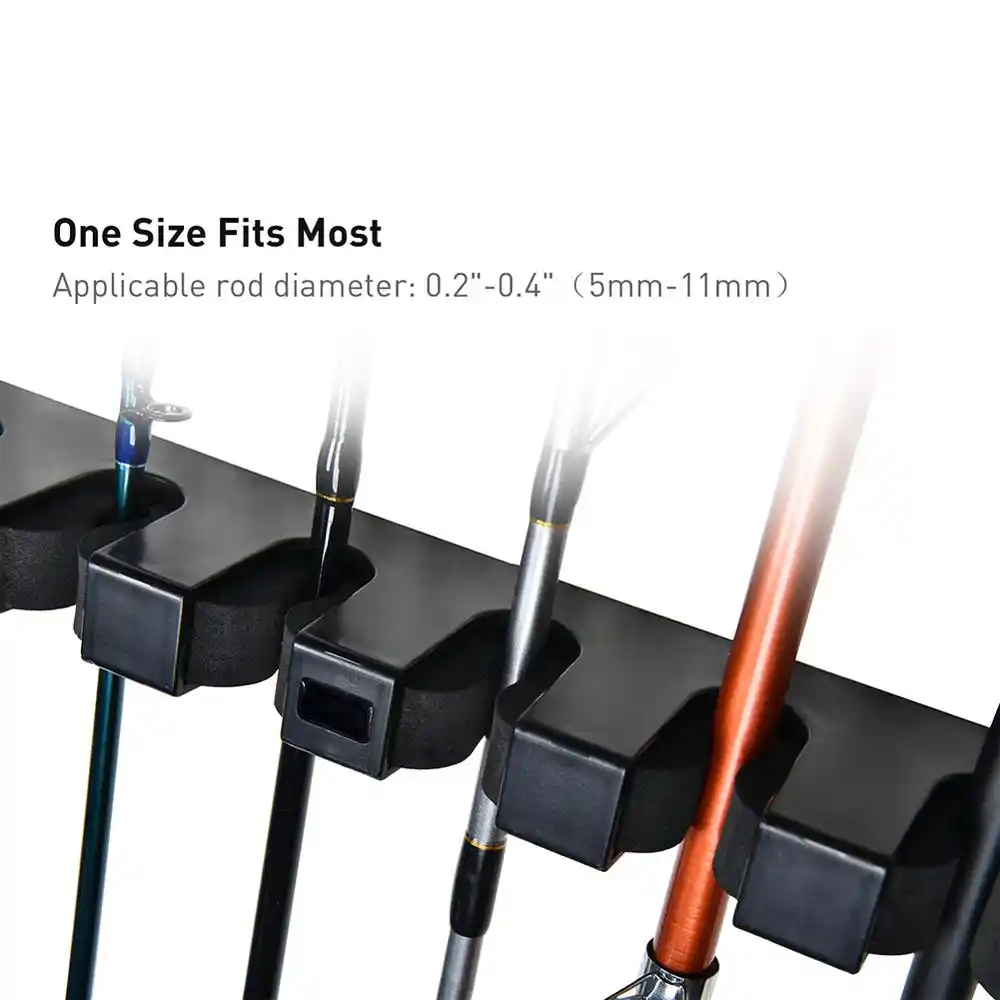 vertical wall mount fishing rod holders