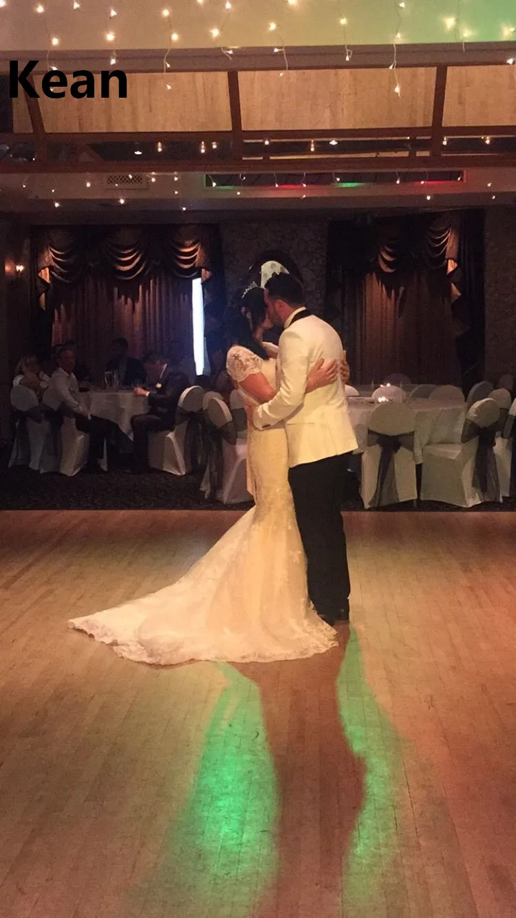 Кружевное Свадебное платье русалки с открытой спиной и поясом Abiti Da Sposa, винтажное свадебное платье Noiva, Дубай, арабский халат De Mariee на заказ с курткой