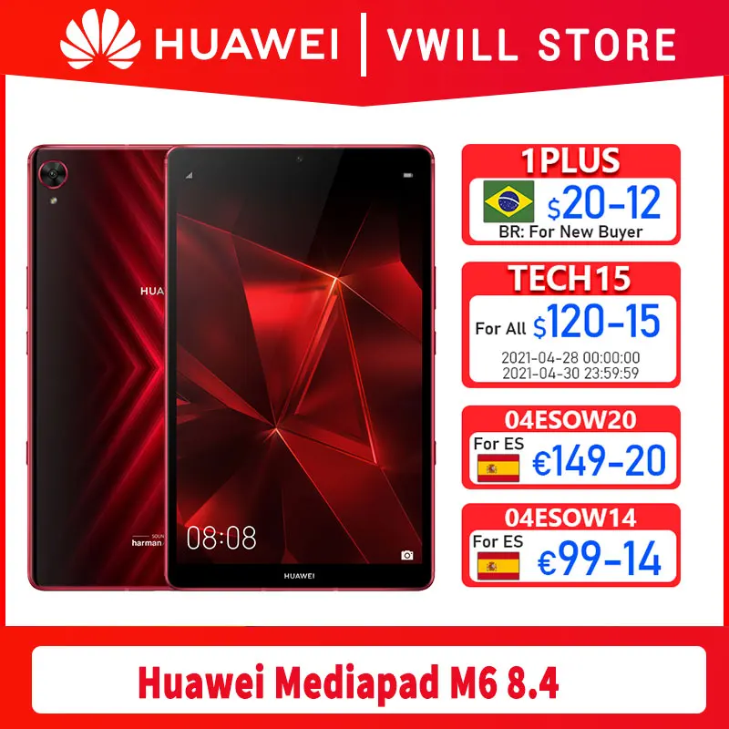 Huawei Mediapad M6 8,4 pulgadas Tablet PC Kirin 980 ocho nucleos Android 9,0 Google Play huawei Gaming tablet PC