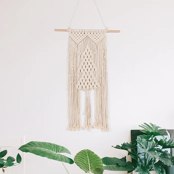 

Macrame HandWoven Wall Hanging Boho Decor Chic Bohemian Room Geometric Tapestry Art Apartment Dorm Room Home Decoration