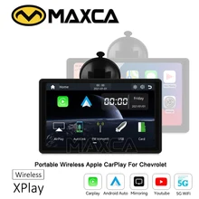MAXCA XPlay Tragbare Drahtlose Carplay Bildschirm Für Chevrolet 7 zoll Apple Airplay Drahtlose Android Auto Autolink Player