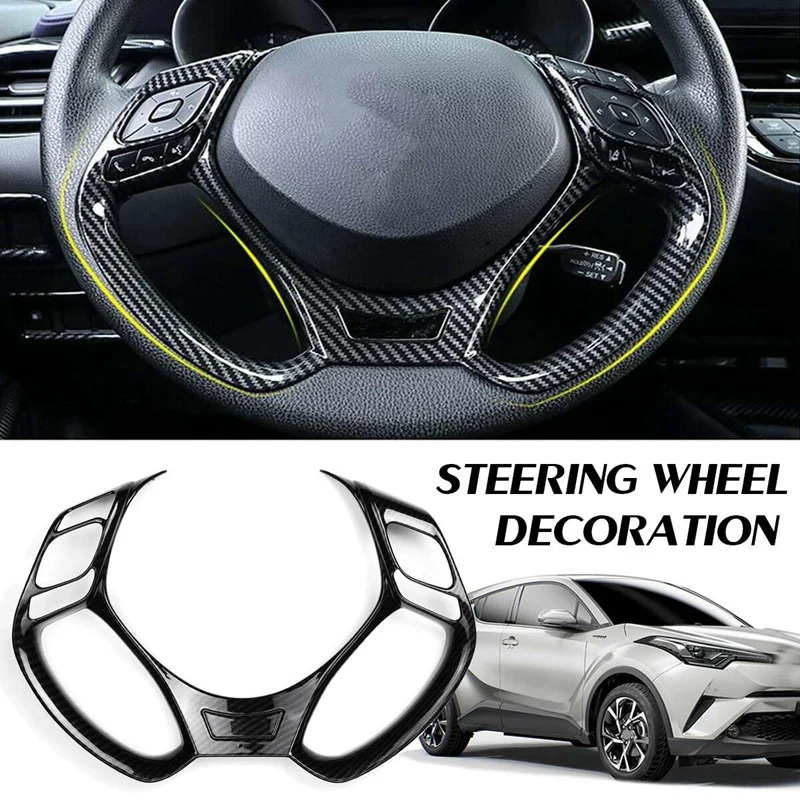 Автомобильный руль кнопка Отделка Декор Обложка для Toyota C-HR CHR