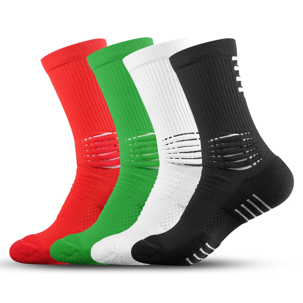 Summer Men Professional Sport Cycling Running Hiking Tennis Socks Breathable Non-Slip Compression Soccer Socks Baasploa