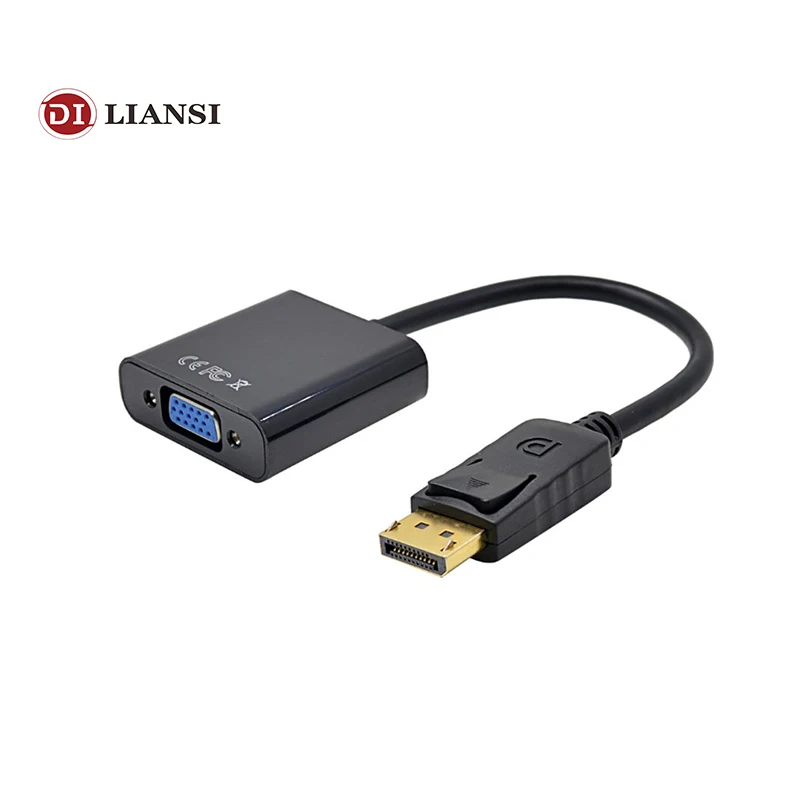 

New Displayport DP to VGA Adapter Converter male to female Cable Display port Adapter 1080p for HDTV Projector