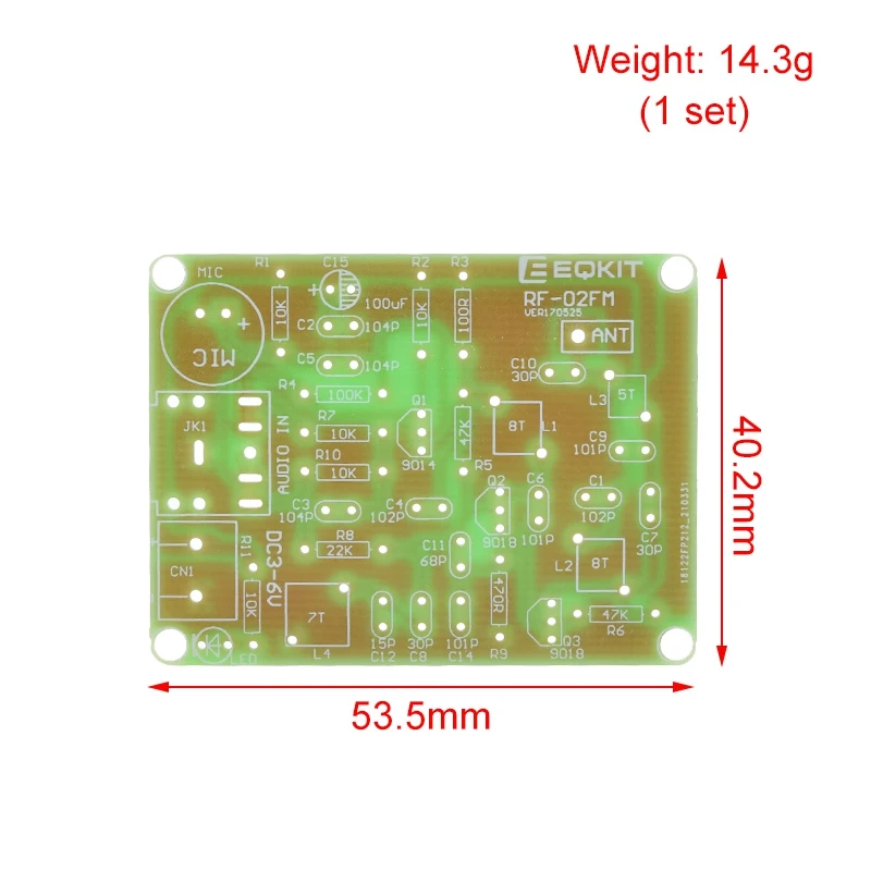 88-108 MHz TZT FM Frequenz Modulation Drahtlose Mikrofon Modul DIY Kits Sender Bord Teile DC 3-6 V FM Sender Modul – Detail 4