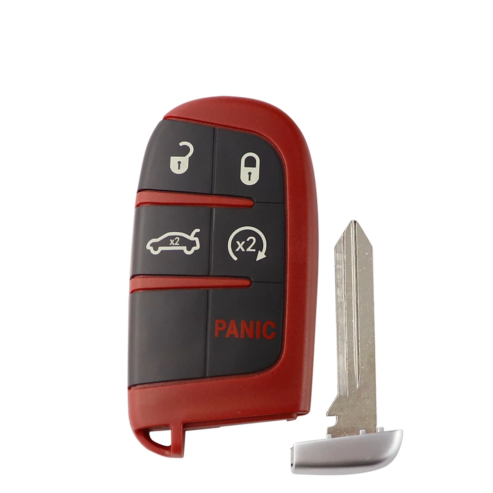 5 Button Remote Car Key Shell for Dodge Dart Challenger Charger Durango Journey Jeep Chrysler 300 key case,car key shell,key shell
