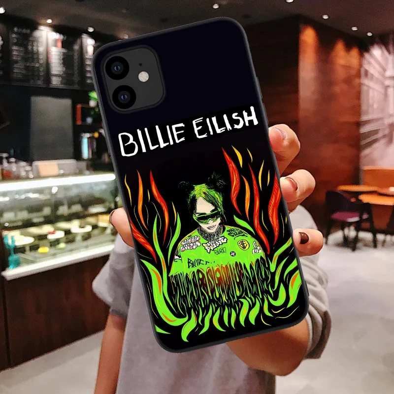 TPU Billie eilish rainbow blohsh глаза океана Мягкий ТПУ чехол для телефона для iphone 11 Pro Max SE 5 5S 6 6S 7 8 Plus X XR XS Max - Цвет: TPU