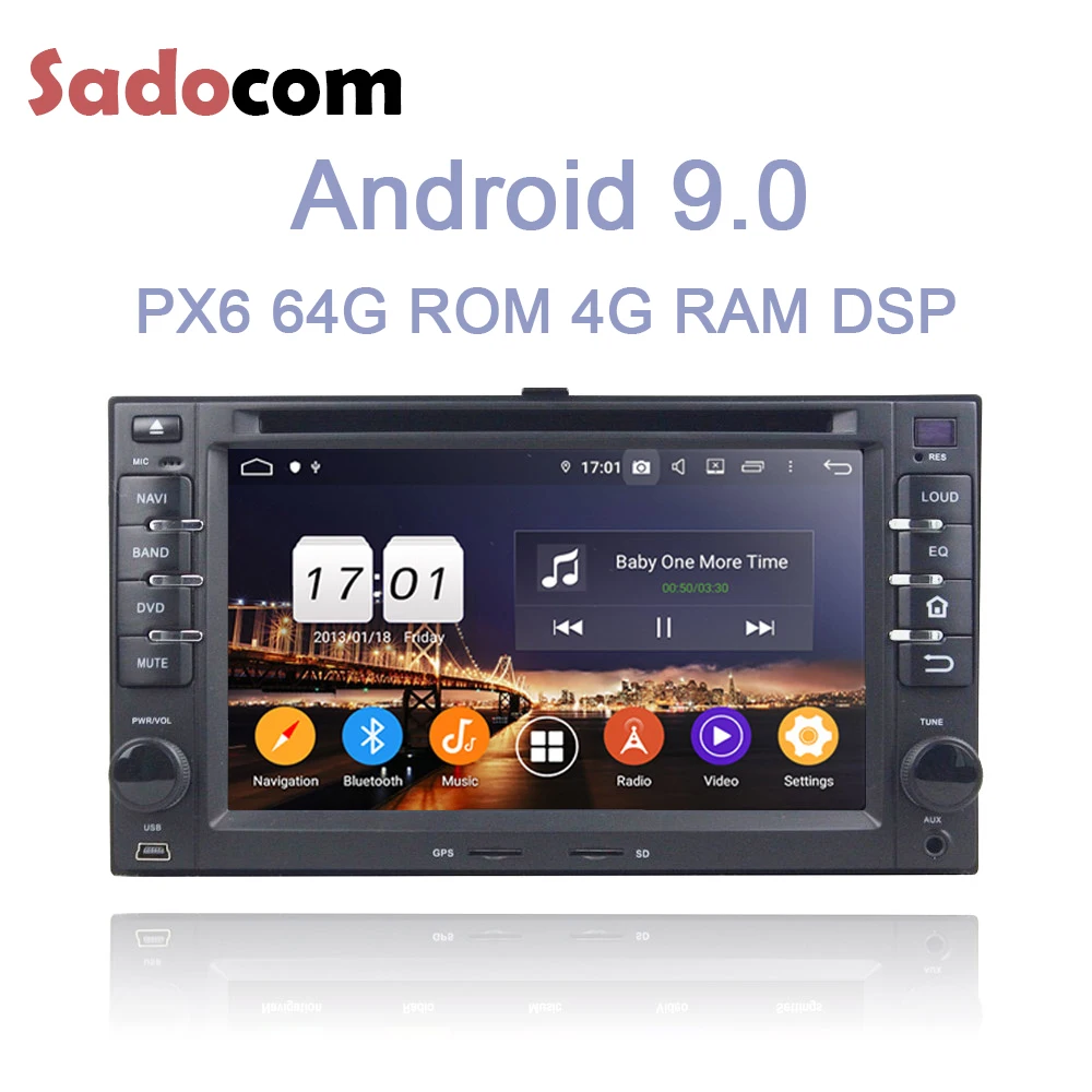 DSP 2 din Android 9,0 64G rom 4G ram Bluetooth 4,2 gps автомобильный dvd-плеер Авторадио для kia CEED Sorento seoptima DONA Rio Carens