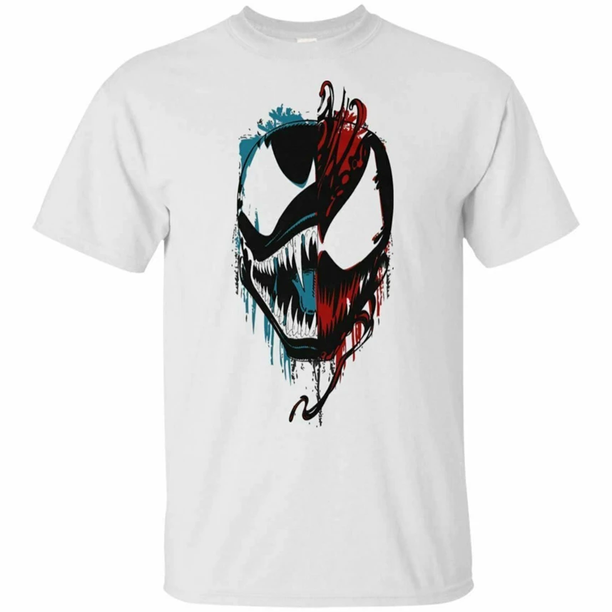 Футболка Venom Vs Carnage футболка Marvel Свободный Топ с короткими рукавами Ajax | Мужская