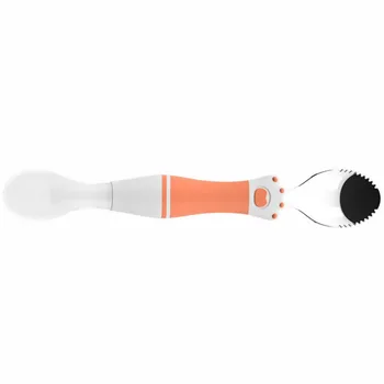 

1pc Soft Comfortable Durable Useful Double-ended Spoon Baby Trainer Spoons Silicone Spoon Kids Spoon