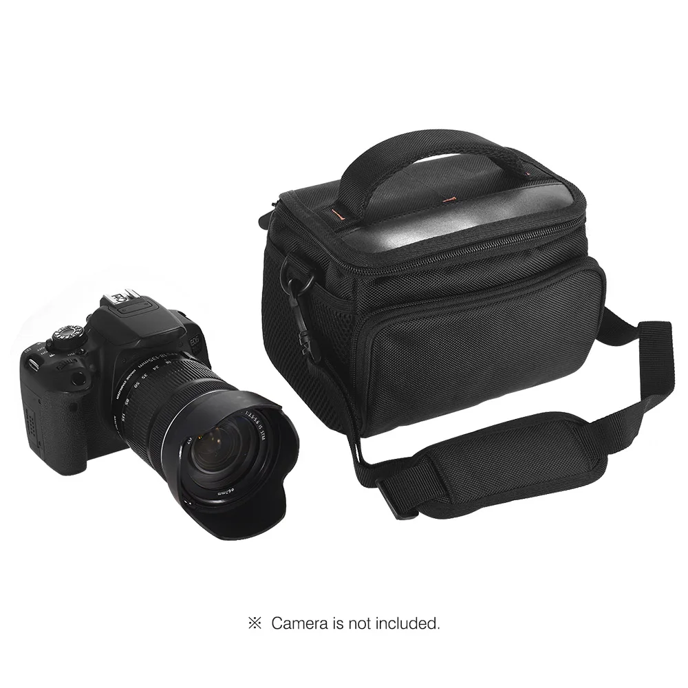 Портативная Сумка-почтальон для фотоаппарата чехол сумка со съемным плечевым ремнем отдельная площадка боковые карманы влагостойкий