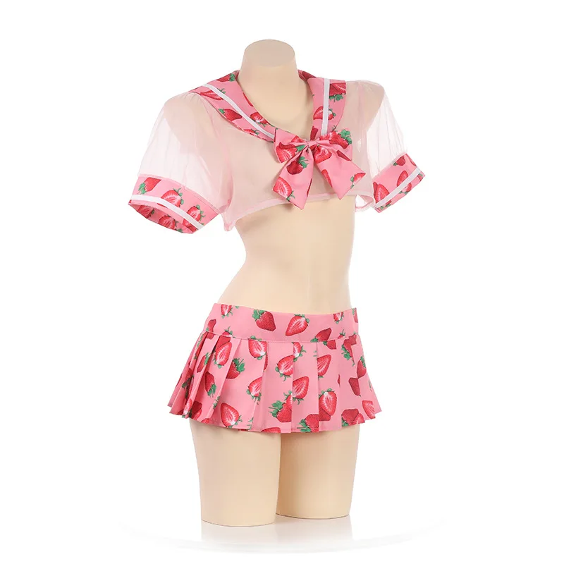 Cheerleader Clothing School Uniform for Girls Sailor Tops+Tie+Skirt Navy Styl Japanese Students Clothes Girl Plus Size Lala |