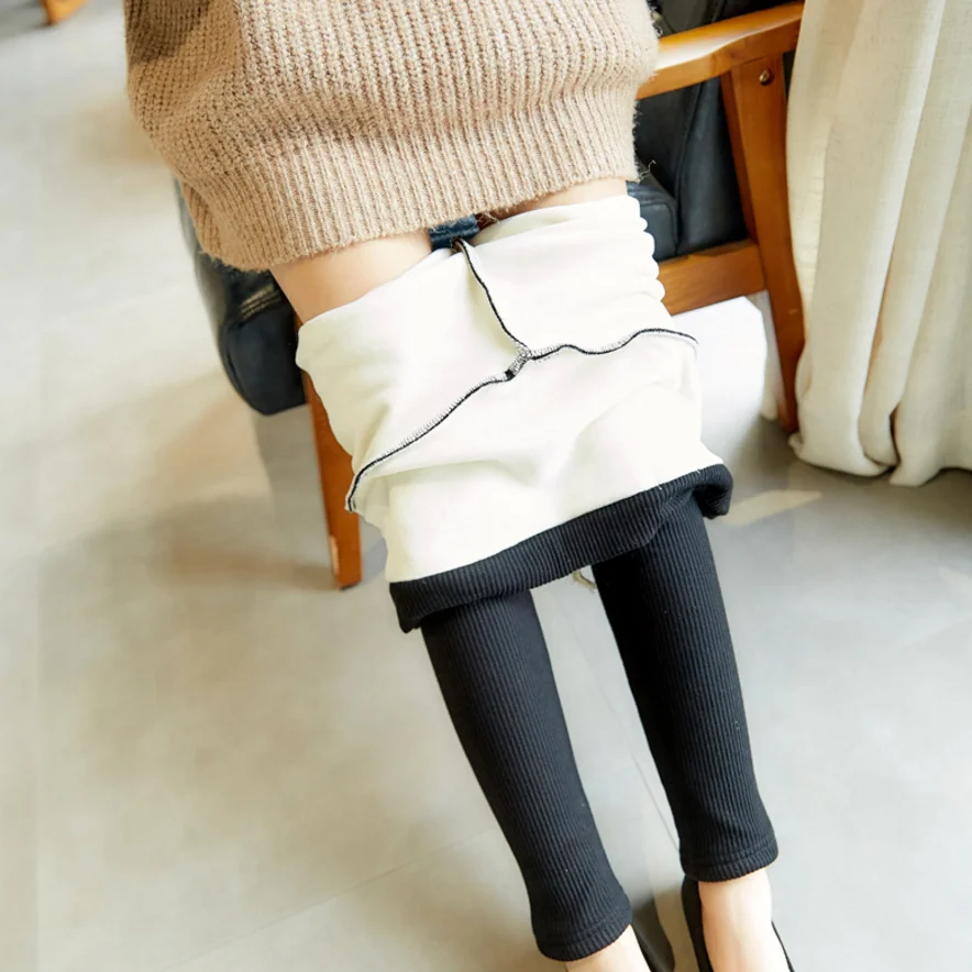 Thread Pregnant Women Leggings Winter Plus Velvet Pants Spring Autumn Maternity Trousers For Pregnancy Clothing Solid Color 3