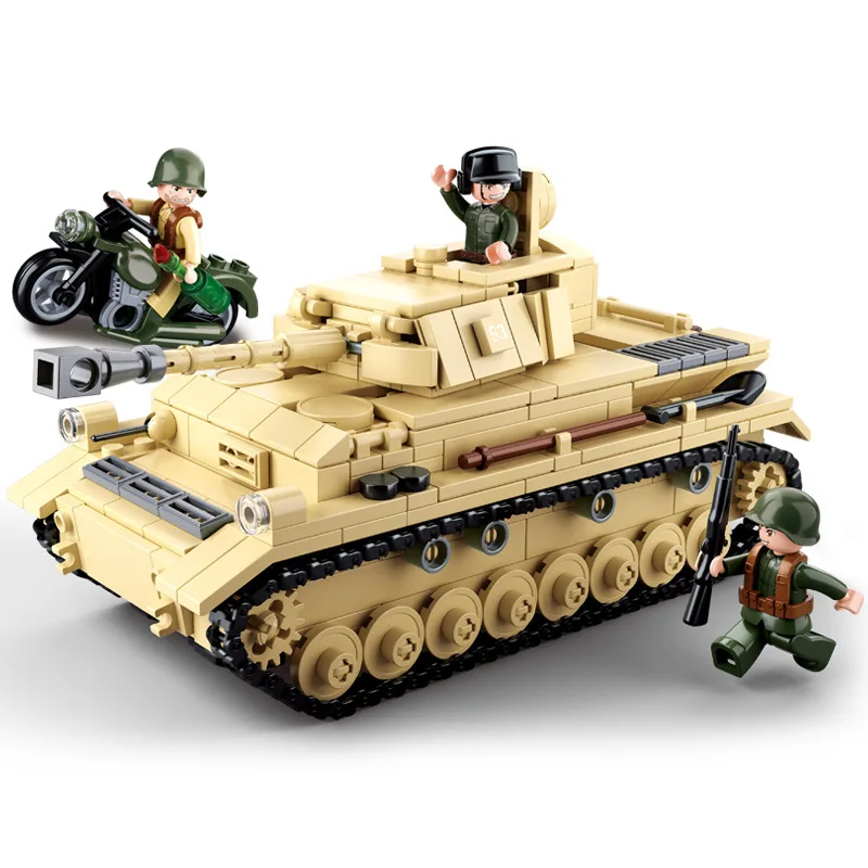 Мировая война 2 WW2 солдат главные боевые танки бронированный автомобиль военный спецназ армия строительные блоки Фигурки игрушки подарок на день рождения