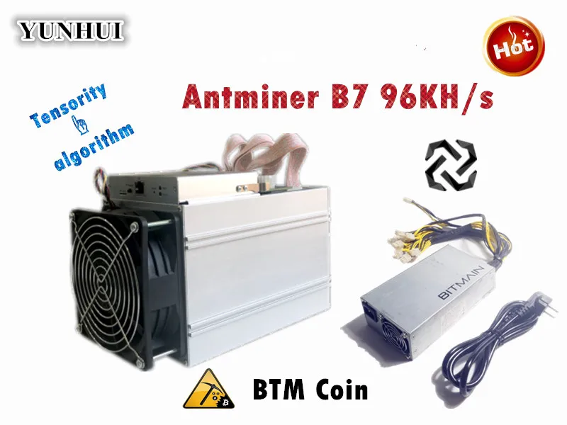 BTM Miner Antminer B7 96KH/s 528 Вт с BITMAIN 1600 Вт PSU Asic Tensority Mine BTM лучше, чем Antminer S9 BTM Miner Antminer B7 96KH/s 528 Вт с BITMAIN 1600 Вт PSU Asic Tensority Mine BTM лучше, чем Antminer S9