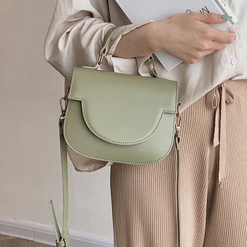 

PU Leather Crossbody Bag For Women 2020 Fashion MINI Shoulder Messenger Bag Female Simple Handbags and Purses Totes
