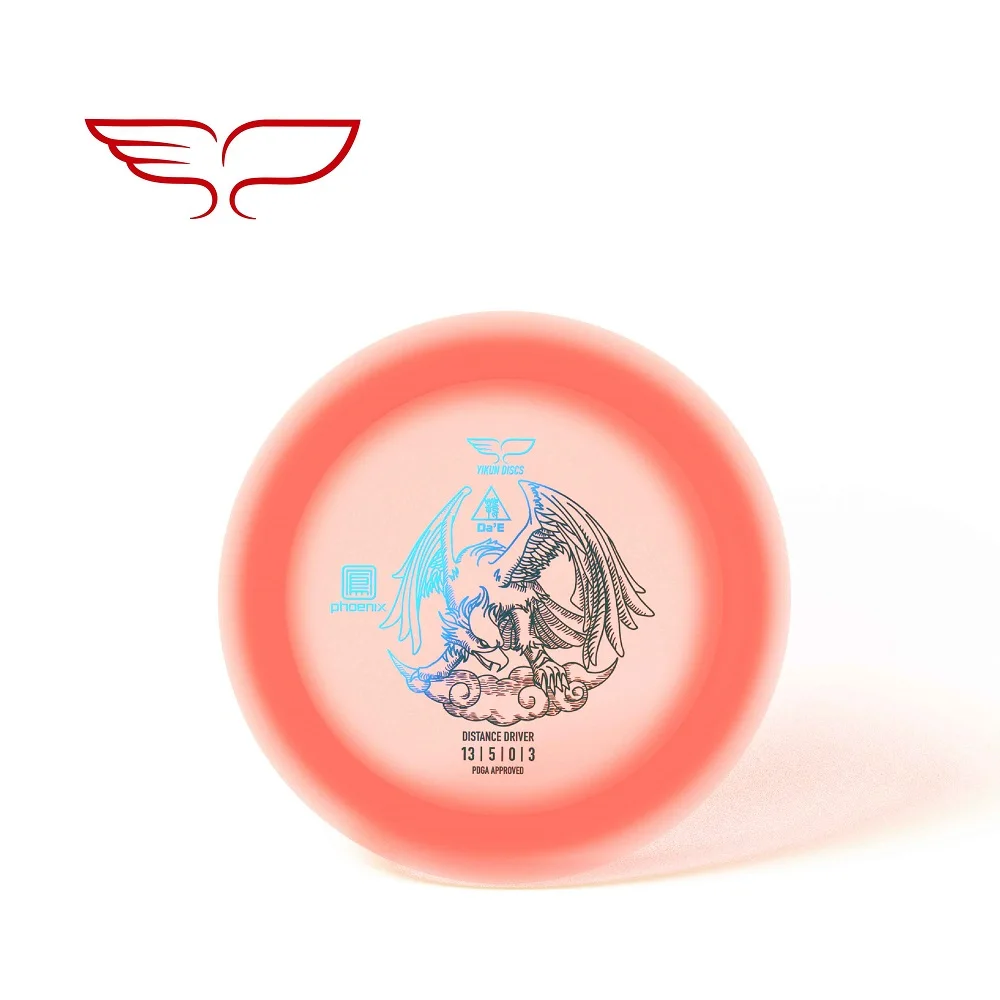 YIKUN диски PDGA одобренный диск Гольф диск драйвер Da'E - Цвет: Phoenix-Line Red
